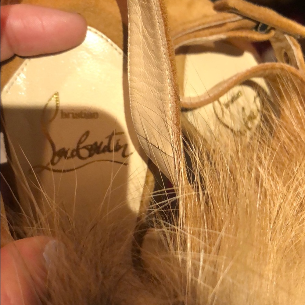 Christian Louboutin Splash Fur 150 Pumps - Picture 5 of 6